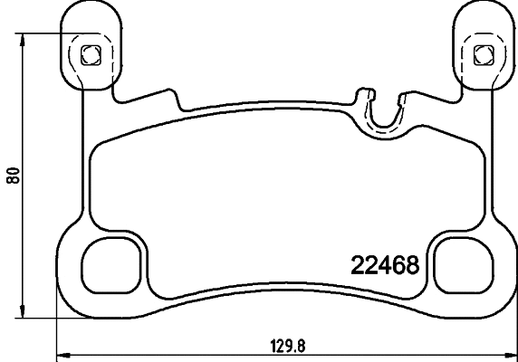 Brake Pad Set, disc brake (T3169)