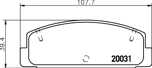 Brake Pad Set, disc brake (T3052)