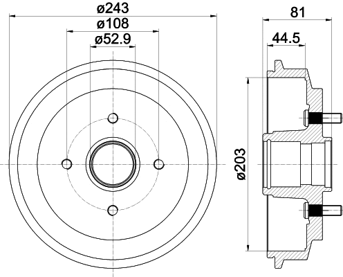 Brake Drum (61267)
