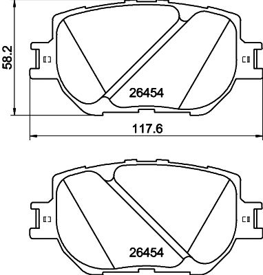 Brake Pad Set, disc brake (T2935)