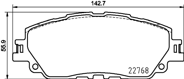 Brake Pad Set, disc brake (T2731)