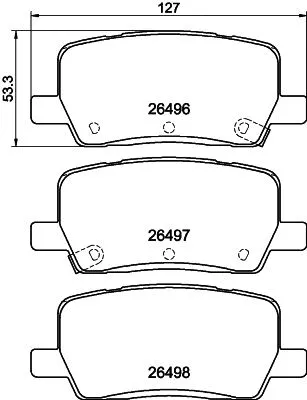 Brake Pad Set, disc brake (T2939)