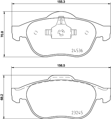 Brake Pad Set, disc brake (T1690)