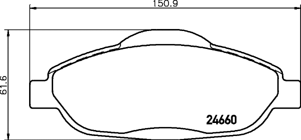 Brake Pad Set, disc brake (T1766)