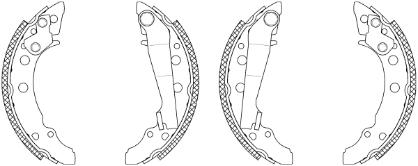 Brake Shoe Set (Q0965)