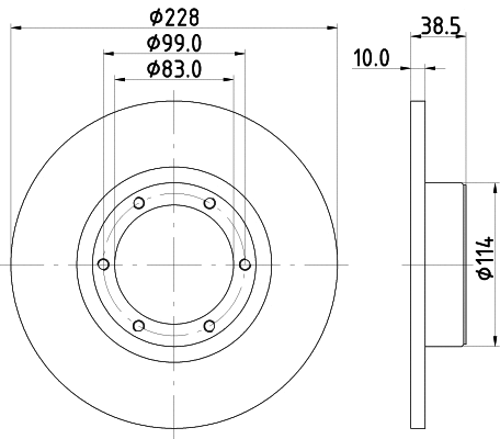 Brake Disc (52801)