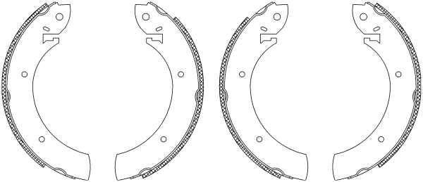 Brake Shoe Set (Q0855)