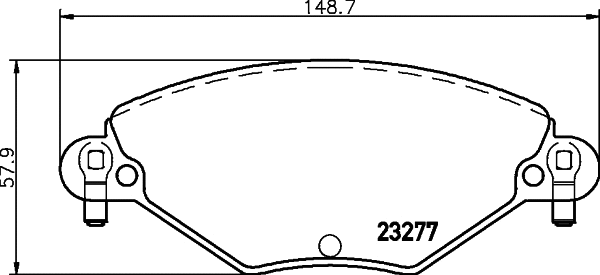 Brake Pad Set, disc brake (T9103)