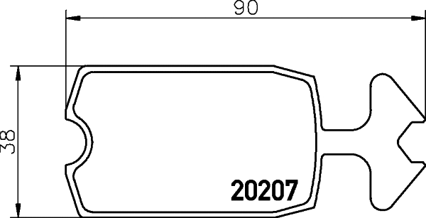 Brake Pad Set, disc brake (T0134)
