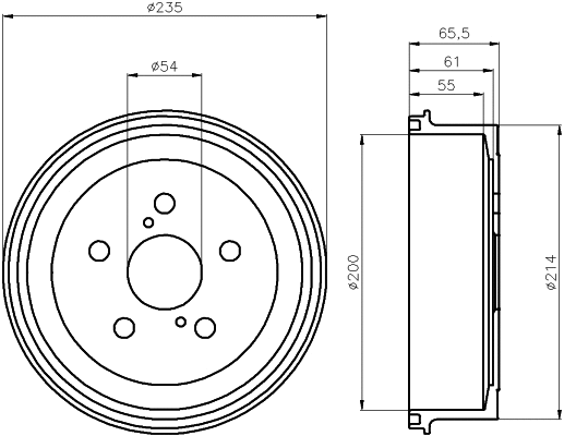 Brake Drum (62927)