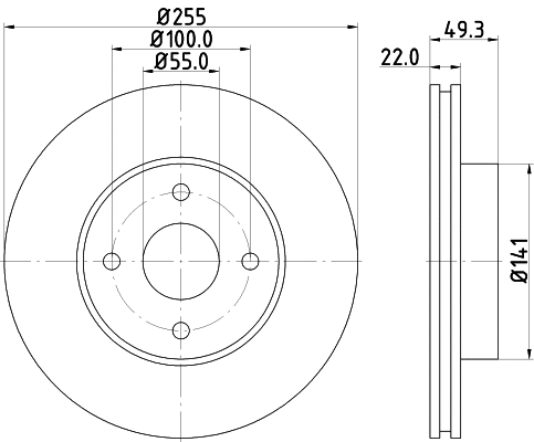 Brake Disc (55263)