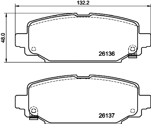 Brake Pad Set, disc brake (T3172)