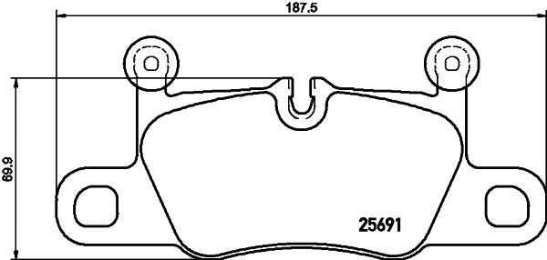Brake Pad Set, disc brake (T2309)