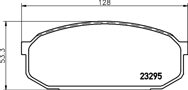 Brake Pad Set, disc brake (T3084)
