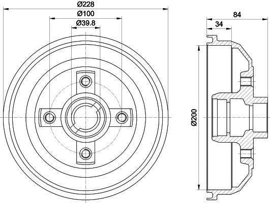 Brake Drum (62401)