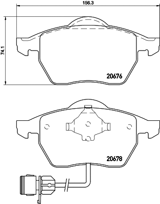 Brake Pad Set, disc brake (T1035)