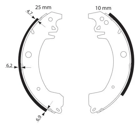 Brake Shoe Set (H9805)