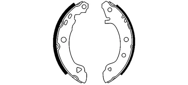 Brake Shoe Set (H8605)