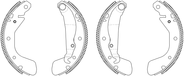 Brake Shoe Set (Q0860)