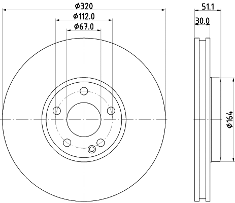 Brake Disc (55580)