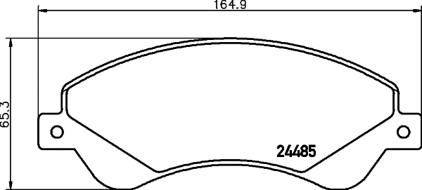 Brake Pad Set, disc brake (T1641)