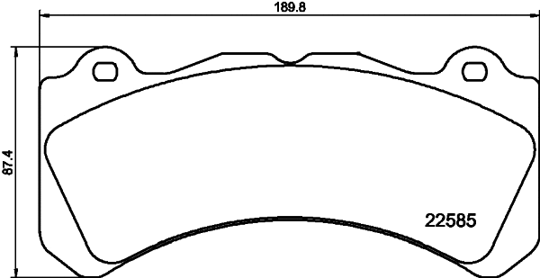 Brake Pad Set, disc brake (T2781)