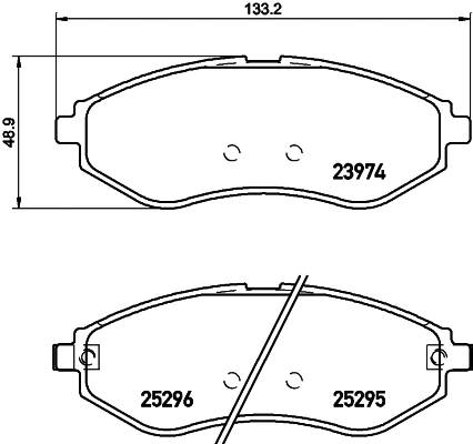 Brake Pad Set, disc brake (T3137)
