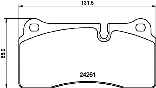 Brake Pad Set, disc brake (T2888)