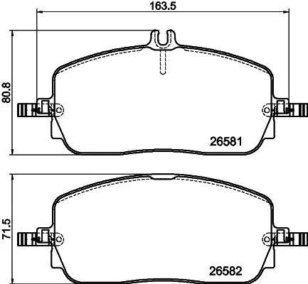 Brake Pad Set, disc brake (T2965)