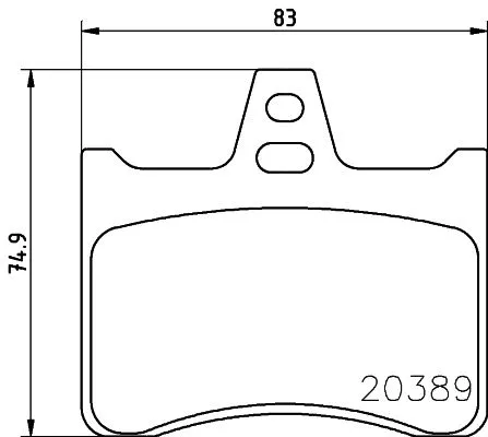 Brake Pad Set, disc brake (T0816)
