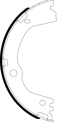 Brake Shoe Set, parking brake (H1832)