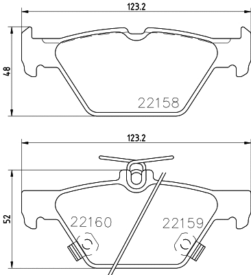 Brake Pad Set, disc brake (T2492)