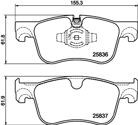 Brake Pad Set, disc brake (T2930)