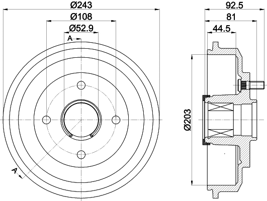 Brake Drum (61416)