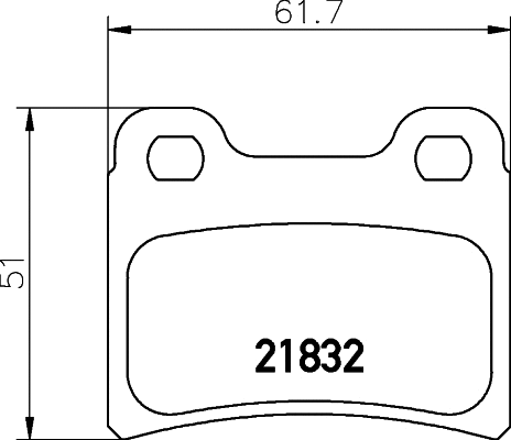 Brake Pad Set, disc brake (T1123)