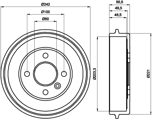 Brake Drum (62910)