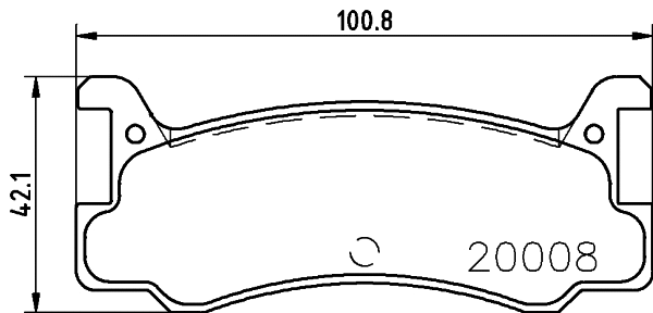 Brake Pad Set, disc brake (T0025)