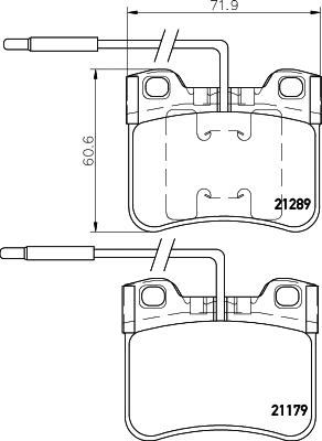 Brake Pad Set, disc brake (T1090)