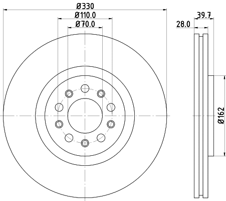 Brake Disc (55209)