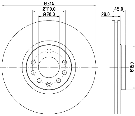 Brake Disc (54188)