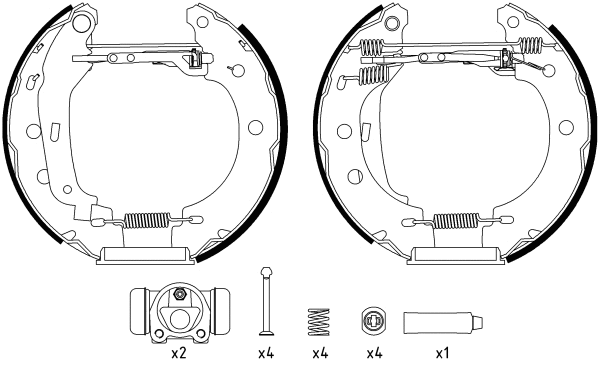 Brake Shoe Set (R0725)