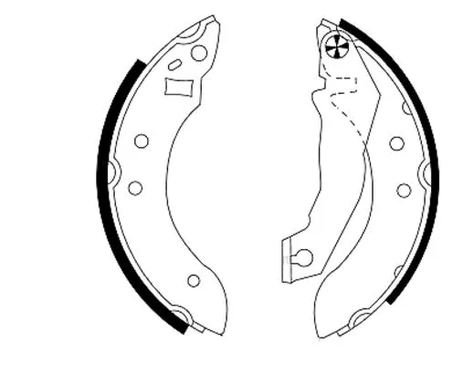 Brake Shoe Set (H1128)