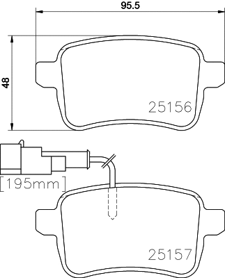 Brake Pad Set, disc brake (T2011)