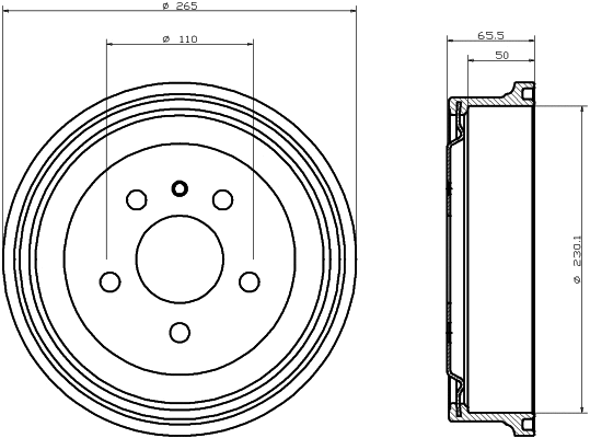 Brake Drum (61226)
