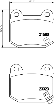 Brake Pad Set, disc brake (T1386)