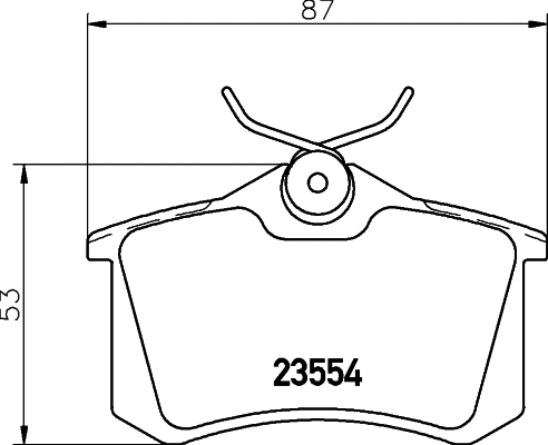 Brake Pad Set, disc brake (T5022)
