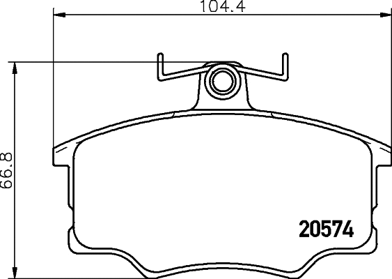 Brake Pad Set, disc brake (T5003)