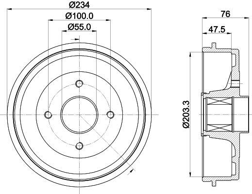 Brake Drum (61461)