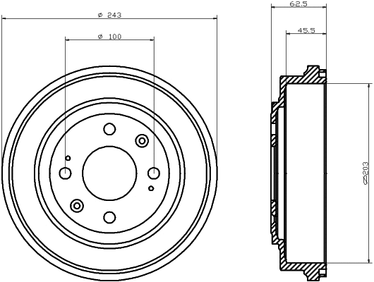 Brake Drum (61284)