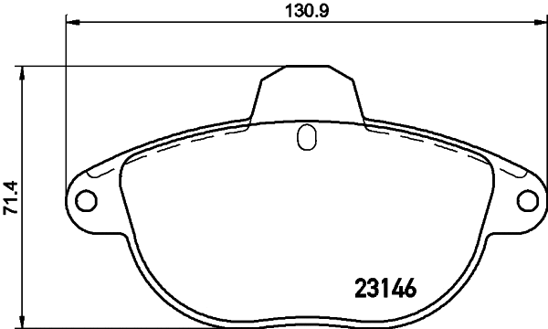 Brake Pad Set, disc brake (T9068)